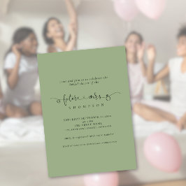 Convite Roteiro Futuro da Sra. Bridal Sage Chá de panela