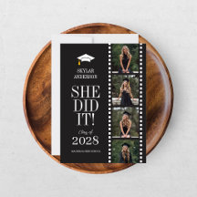 Roteiro Moderno Foto Sênior Graduação Black Reel