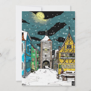 Convite Rothenburg ob der Tauber Alemanha no Natal