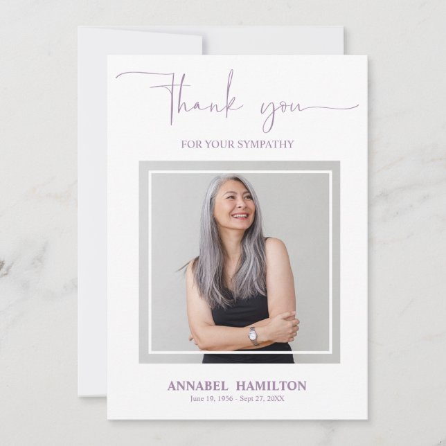 Convite Rótulo de agradecimento de foto simpatia de ouro c (Frente)