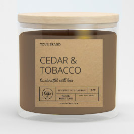 Convite Rótulos de Velas Kraft para download de tendências