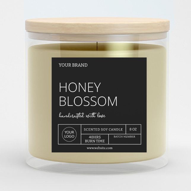 Convite Rótulos de Velas Pretas para Download de Tendência (Criador carregado)