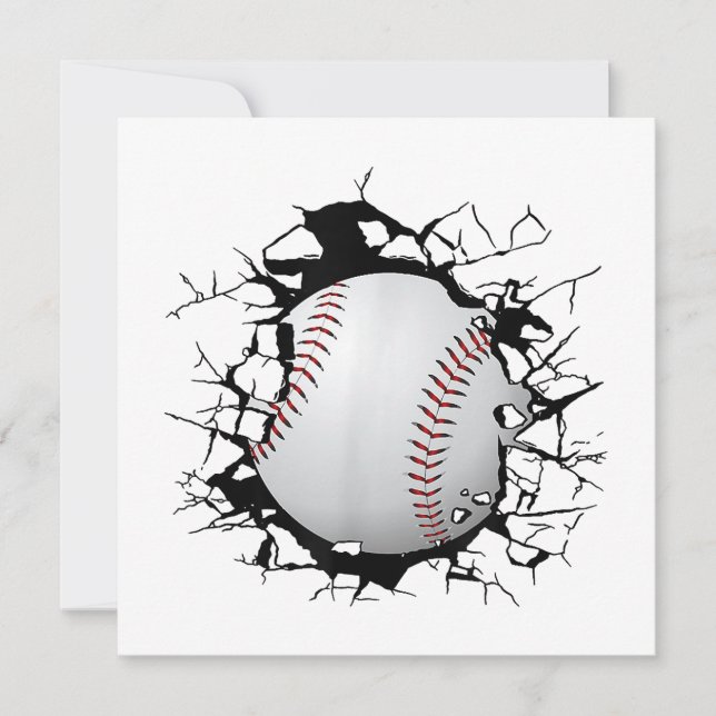 Convite Roupa de beisebol - Baseball (Frente)