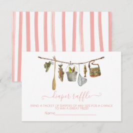 Convite Roupa de pesca Varal de roupa Chaveiro Rifa Menina