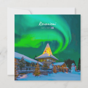 Convite Rovaniemi, Finlândia - Magia Aurora