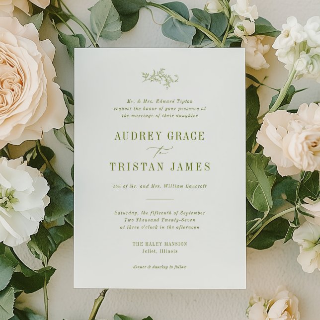 Convite ROWAN | Botanical Wedding Invitation (Criador carregado)