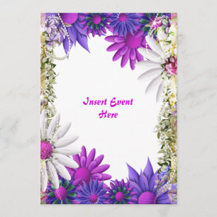 Convite Roxo azul casamento noivado aniversário