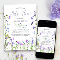 Roxo Chá de fraldas de Flor Selvagem Dathy Floral
