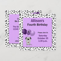 Roxo com Dalmations 4º Festa de Aniversário