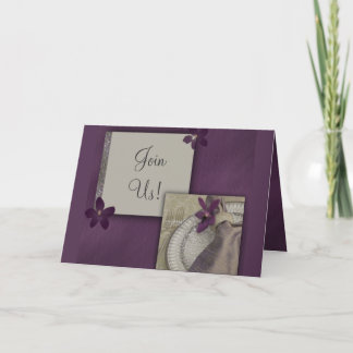 Convite roxo da orquídea