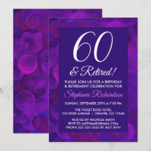 Roxo Elegante 60 e Festa de Aposentadoria Aposenta