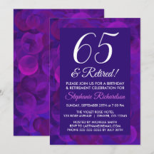 Roxo Elegante 65 e Festa de Aposentadoria do Apose
