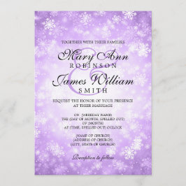 Convite Roxo elegante da faísca do país das maravilhas do