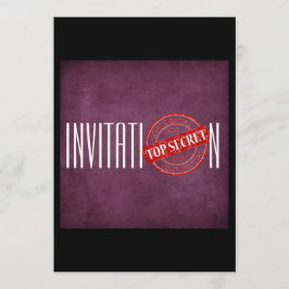 Convite Roxo Personalizado Super Secreto