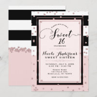 Roxo Preto Branco Rosa Dourado Festa SWEET 16