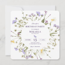 Roxo Russo Flores Selvagens