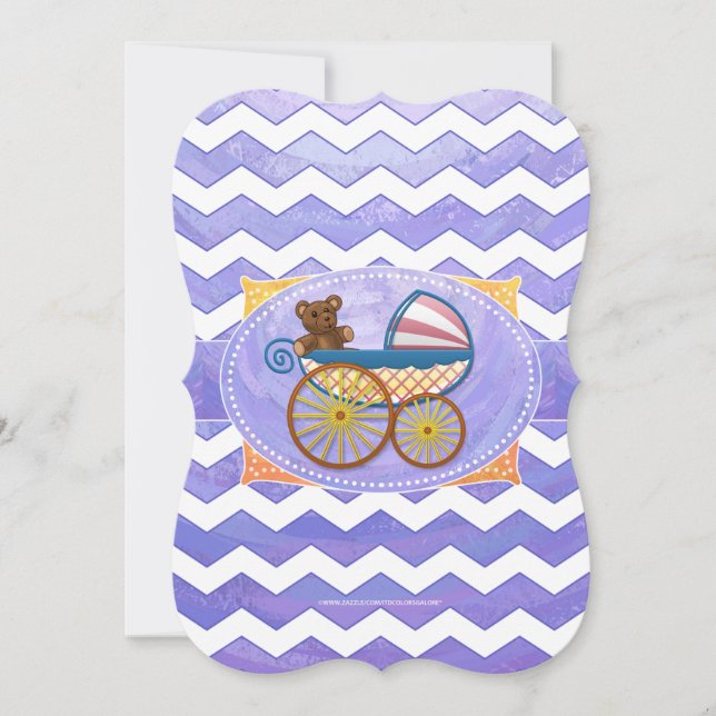 Convite Roxo Sun Baby Study (Frente)