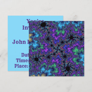 Convite Roxo Watercolor Speckle