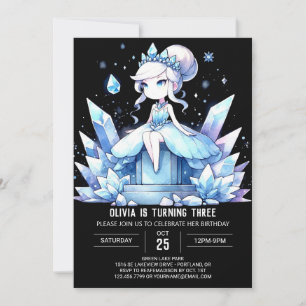 Convite Royal Adorable Princess Birthday