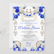 Royal Blue Rustic Western Charro, Quinceañera