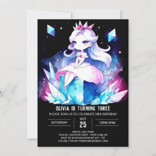Convite Royal Dreamy Princess Birthday