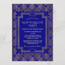 Royal Marinho Blue Dourado Excelente Gatsby New Ye