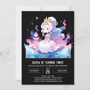 Convite Royal Printable Princess Birthday