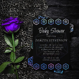 Convite RPG Dice | Aurora Fantasy Tabletop Gamer Chá