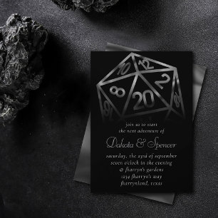 Convite RPG Dice   Fantasy Old School Tabletop Retro Gamer