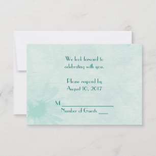 Convite RSPV Soft Dália Verde Menta