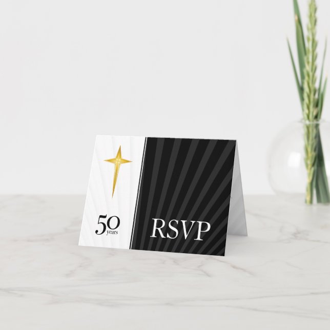 Convite RSVP aniversário da igreja de 50 anos (Frente)