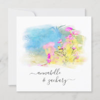 *~* RSVP AR15 QR Casamento FLORAL de Aves Aquática