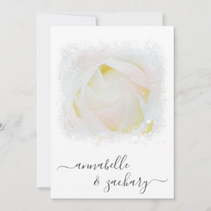 Convite *~* RSVP - Código QR Floral Rosa AR8 Wedding Invi