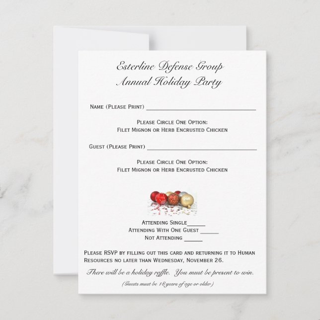 Convite RSVP da Linha (Frente)