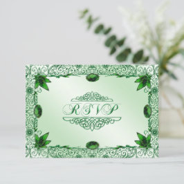 Convite RSVP de 55 Aniversário de Casamento Elegan