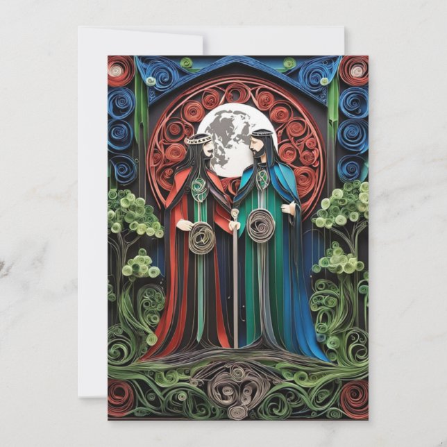 Convite RSVP de Casamento de gay (Frente)