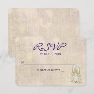 Convite RSVP de Casamento Floral