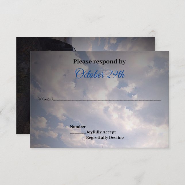 Convite RSVP de Casamento GP Off Road 4X4 (Frente/Verso)