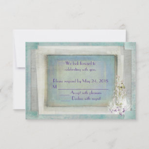 Convite RSVP de casamento Lírio do Vale