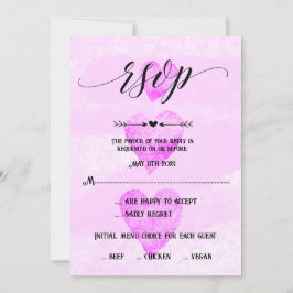 Convite RSVP de Casamento Personalizado