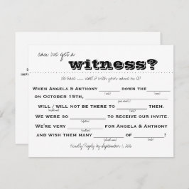 Convite RSVP de Casamento (preenchimento)