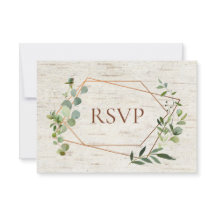 RSVP de Refeição Geométrica Eucalyptus Birch de Co