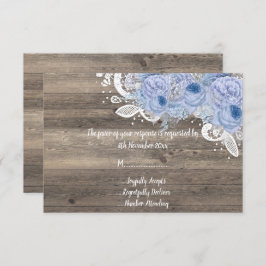 Convite RSVP do Buquê Lilac floral da colheita russa