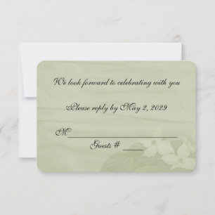 Convite RSVP do Casamento Dogwood