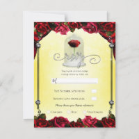 RSVP do Partido Prata Dourado da Rosa vermelha Bra