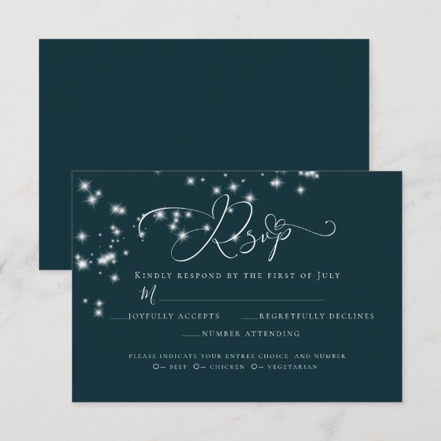 Convite RSVP | Elegant Beach Driftwood Floral Arbor (Frente/Verso)