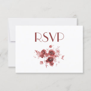 Convite RSVP Floral da Borboleta Bonito