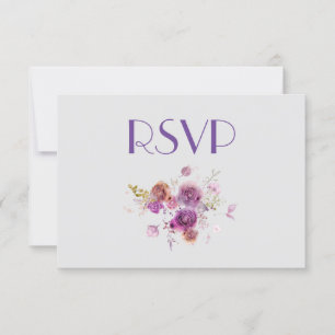 Convite RSVP Floral Puro da Bonito Watercolor