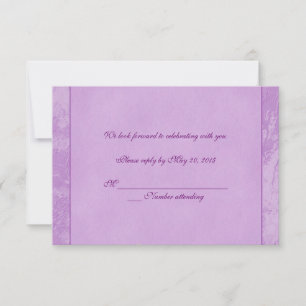 Convite RSVP Floral Rosa Embutido