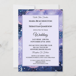 Convite *~* RSVP Lavanda do site AGATE Stars AR13 Casament